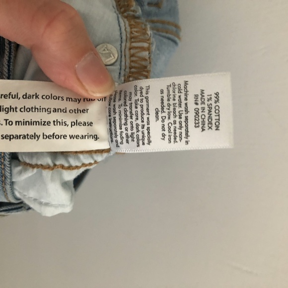 Pacsun Light Button Fly Cut Off Jean Skirt 26 - Picture 5 of 5